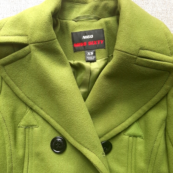 Miss Sixty Green Peacoat - Picture 3 of 7